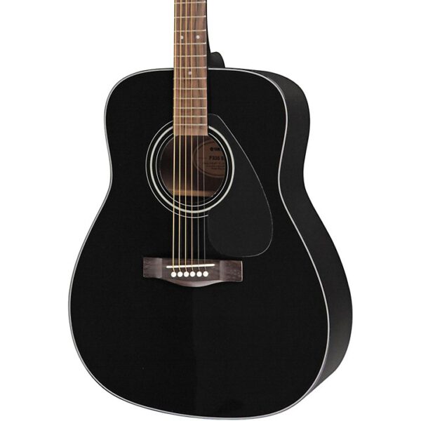 Black acoustic guitar